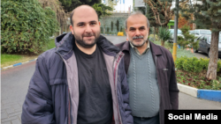 محمد مساعد در کنار پدرش