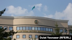 Часть здания министерства иностранных дел Казахстана в Астане.