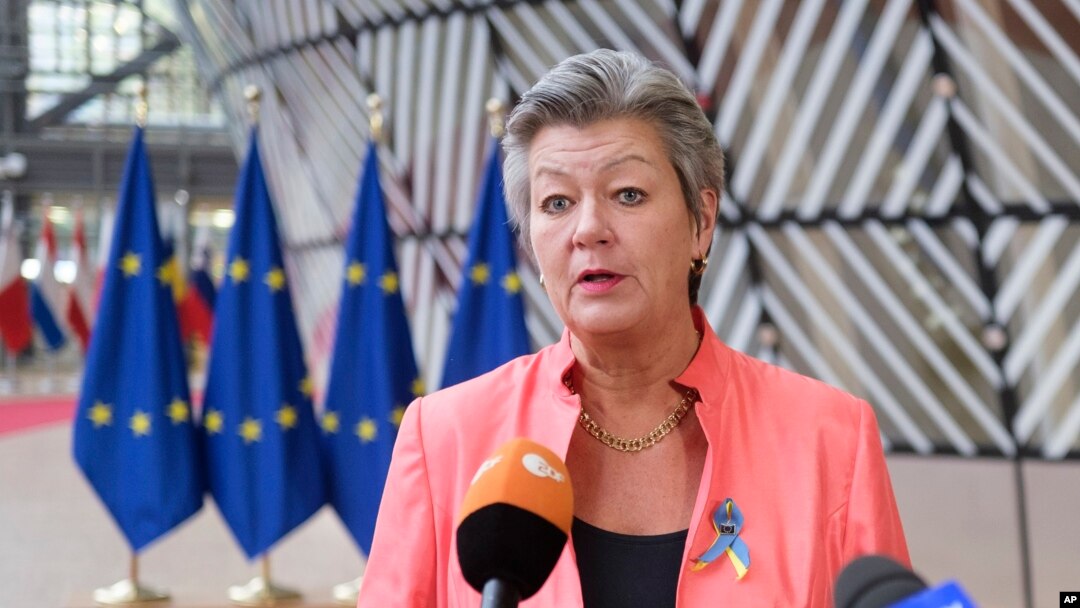 Comisarul european pentru afaceri interne, Ylva Johansson.