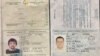 Pașapoartele false ale agenților ruși Nicolai Popa (Alexandr Petrov) și Ruslan Tarabarov (Ruslan Boșirov), publicate de poliția cehă