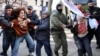 Задержания на акциях в Тбилиси и Минске, коллаж