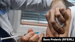 Vakcinacija u Podgorici, februar 2021. godine