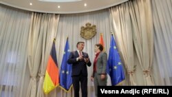 Dejvid Mekalister i premijerka Srbije Ana Brnabić, Beograd, maj 2018.