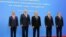ЕAЭБ мүчө мамлекеттердин президенттери Саргсян, Лукашенко, Назарбаев жана ага талапкер болуп жаткан Кыргызстандын президенти Алмазбек Атамбаев.  