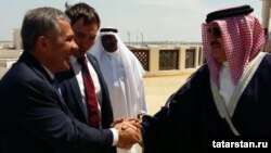 Рөстәм Миңнеханов (с) һәм Хәмәд бен Ибраһим Әл Хәлифә 
