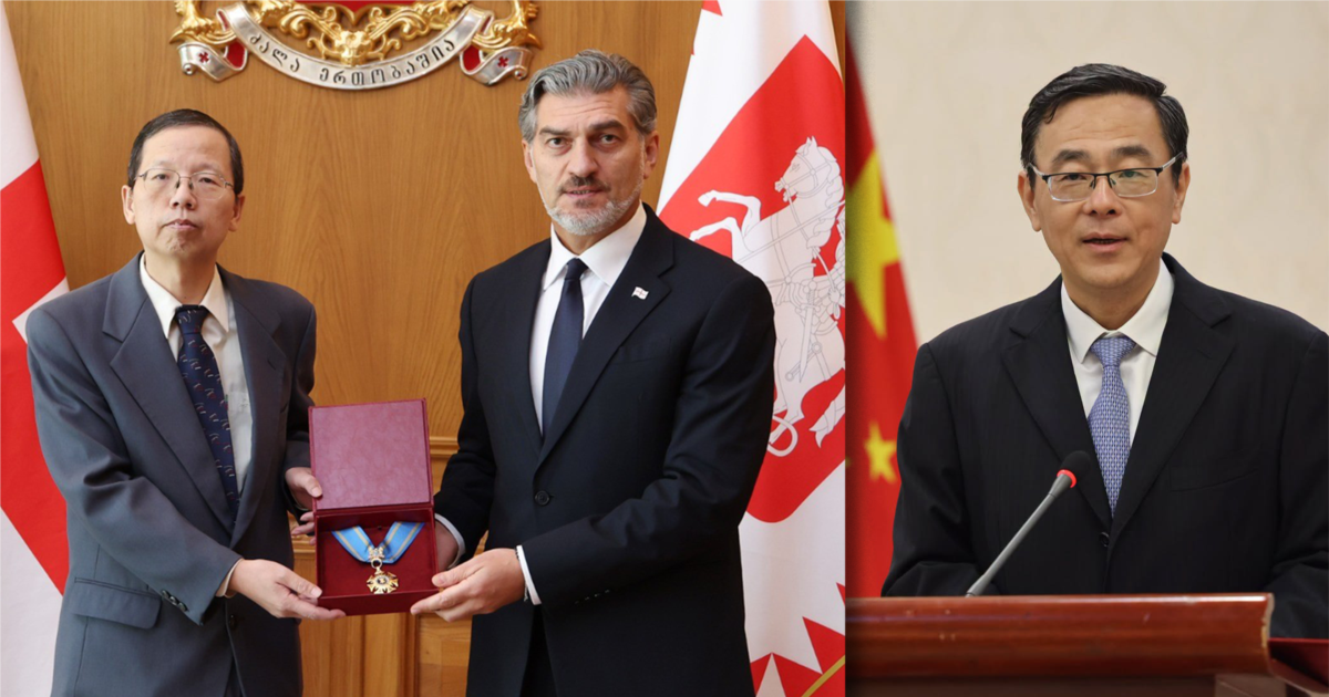 ყაველაშვილმა ჩინეთის ყოფილ ელჩს „ოქროს საწმისის ორდენი“ გადასცა