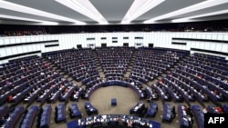 France - The European Parliament holds a plenary session in Strasbourg, eastern, March 13, 2024.