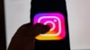 This picture taken in Istanbul on August 2, 2024, shows the logo of the social network Instagram on a smartphone.