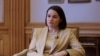 Belarusian opposition leader Svyatlana Tsikhanouskaya speaks to Current Time. 