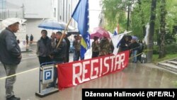 Sa protesta veterana Armije RBiH 17. aprila 2018.