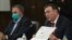 Здравният министър Костадин Ангелов и държавният здравен инспектор Ангел Кунчев