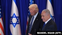 U.S. President Donald Trump (left) and Israeli Prime Minister Benjamin Netanyahu