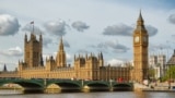 U.K. -- The Big Ben, the Houses of Parliament and Westminster Bridge in London