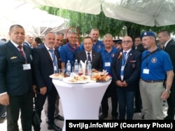 Petković pored ministra policije Ivice Dačića na proslavi Dana policije, 23. jun 2024.