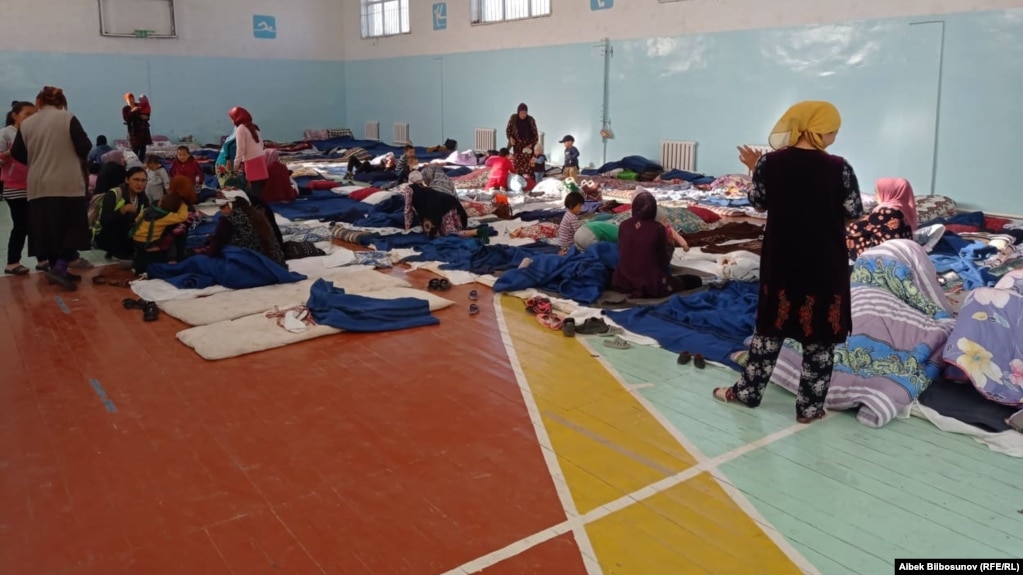 Authorities in the Batken region said 13,500 Kyrgyz were evacuated from villages along the border.