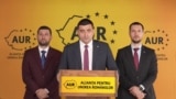 George Simion (centru) a avut un discurs presărat cu amenințări atunci când a transmis că va contesta rezultatul alegerilor prezidențiale.
