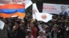 Armenia - The ruling Republican Party holds an election campaign rally in Jermuk, 18Apr2012.