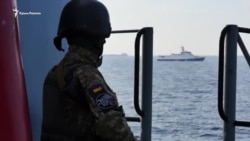 Под прицелом: корабли ВМС впервые после аннексии прошли через Керченский пролив (видео)