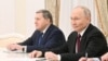 Russian President Vladimir Putin and foreign policy aide Yuri Ushakov during a meeting with US special envoy Steve Witkoff and son-in-law Jared Kushner in Moscow on December 2. 