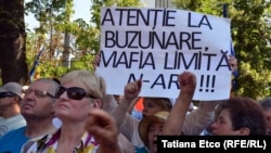 Protest la Chişinău.