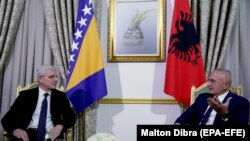 Šefik Džaferović i Iljir Meta u Tirani, 5. oktobra 2020. 