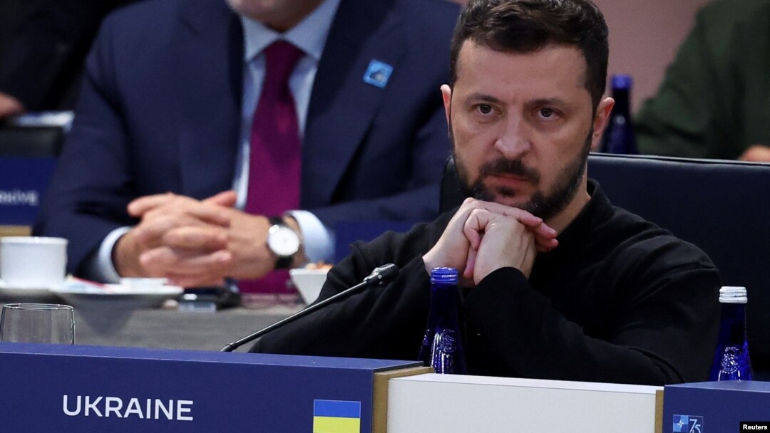 “If we want to win, if we want to prevail, if we want to save our country, and to defend it, we need to lift all the limitations,” Ukrainian President Voldymyr Zelenskiy said on July 11 in Washington.