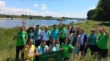 Partidul Verde Ecologist lansându-se în campanie la hidrocentrala de la Dubăsari. 12 iunie 2021