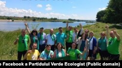 Partidul Verde Ecologist lansându-se în campanie la hidrocentrala de la Dubăsari. 12 iunie 2021