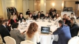 Grupi i Grave Deputete gjatë një ngjarjeje të organizuar më 2024 kundër dhunës ndaj grave në politikë.