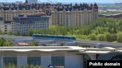Astana LRT жүйесінің іске қосылған сәті. 16 мамыр 2026 жыл. Ақорда таратқан сурет.