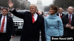 Președintele Donald Trump și soția lui vor participa la parada dintre Capitoliu și Casa Albă. 