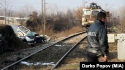 Железничка несреќа на преминот Маџари во Скопје