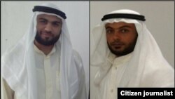 قاسم عبدالله (سمت راست) و عبدالله کرم‌الله کعب