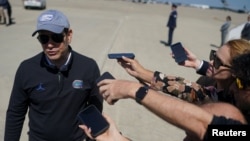 აშშ-ის სახელმწიფო მდივანი მარკო რუბიო ისრაელში გამგზავრების წინ. 13 სექტემბერი, 2025.