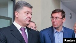 Президент України Петро Порошенко і генпрокурор Юрій Луценко 