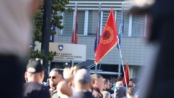 Protesta para miratimit të ndryshimeve për Specialen në Kuvendin e Kosovës, më 6 tetor 2026.