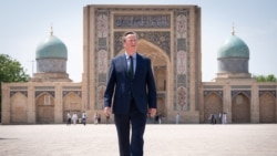 Глава британского МИДа Дэвид Кэмерон в Самарканде. 23 апреля 2024 года