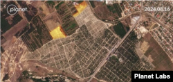 Satellite photo of Kalfa cemetery, Sevastopol. 16.08.2024