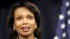 U.S. Secretary of State Condoleezza Rice speaks to reporters in Baghdad