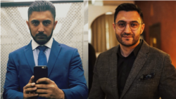 Ushang (left) and Sohrab (right) Gayrat -- sons of a former Afghan diplomat in Moscow -- are linked to a network of shadowy business ventures that may be involved in smuggling weapons to, or espionage for, Iranian intelligence networks. 