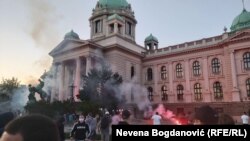 Proteste împotriva măsurilor anti-coronavirus, în Belgrad, 8 iulie
