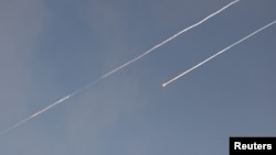 საილუსტრაციო ფოტო: ირანის მიერ გაშვებული რაკეტები იერუსალიმის თავზე. 24 ივნისი, 2025.