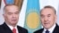 Presidents Karimov (left) and Nazarbaev in Astana on April 22