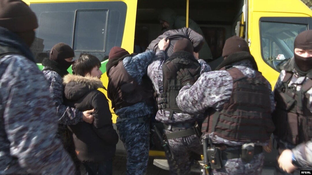 Задержание участников акции протеста, Астана, 21 марта 2019 года