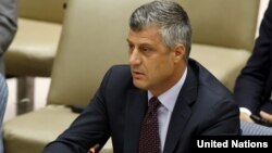 Ministri i Jashtëm i Kosovës, Hashim Thaçi.