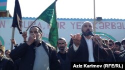 The April 1 rally in Baku's Nardaran district