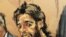 U.S. -- Turkish gold trader Reza Zarrab is shown in this court room sketch as he appears in Manhattan federal court in New York, April 24, 2017