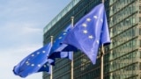 Zastave Evropske unije u Briselu, 27. jun 2024.