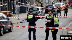 پولیس شهر هامبورگ آلمان در خیابان مشهور «ریپربان» جایی که یک مرد امروز، پس از خلق تهدید زخمی شد.