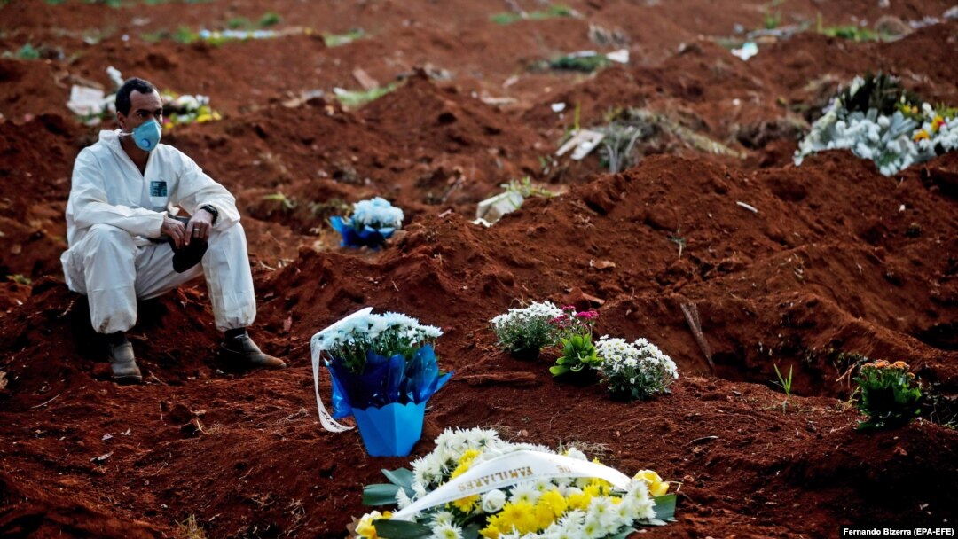 Morminte pentru victimele coronavirusului, Brazilia